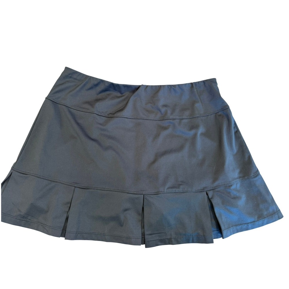 Tail Womens Black Pleated Back Tennis Golf Skort Activewear Size Large TX6032